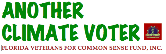 Another Climate Voter bumper sticker - Buy at the FLVCS Store