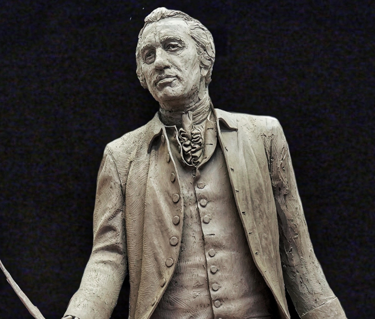 Statue of Thomas Paine. FLVCS supports Paine memorial.