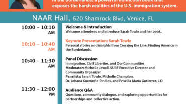 Sarah Towle to speaks on Immigration and democracy.
